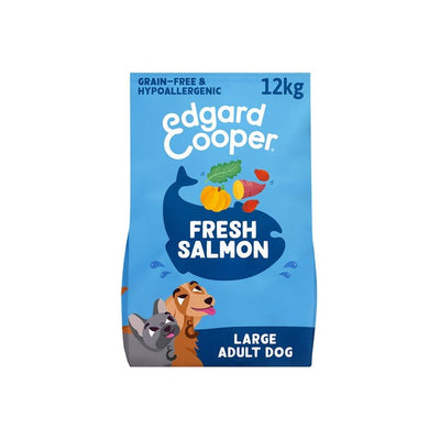 M&S Edgard & Cooper Adult Grain Free Dry Dog Food with Fresh Norwegian Salmon 12kg- Buy online at McGrocer