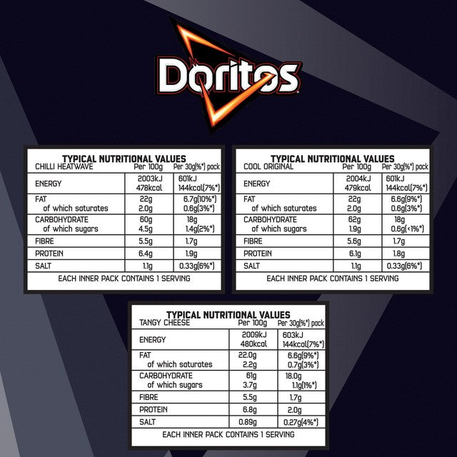 Doritos variety tortilla chips multipack - British product