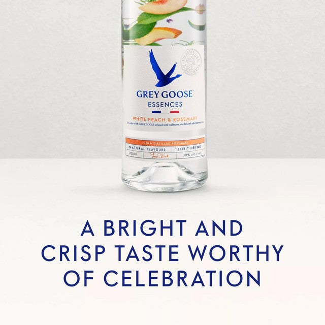 Grey Goose Essences White Peach Rosemary vodka 700ml, UK version