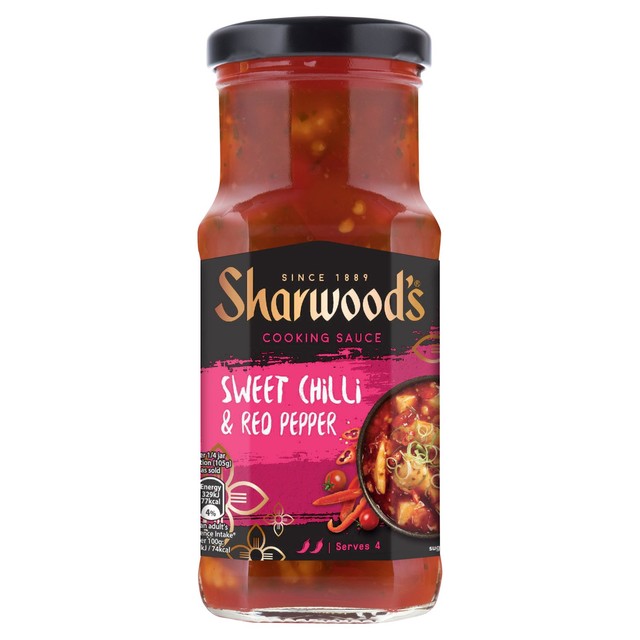 Sharwood's sweet chilli and red pepper cooking sauce 425g (British brand)
