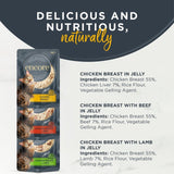 Encore cat food pouches variety pack 5x50g - British product
