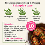 The Spice Tailor Balti curry sauce kit 300g (British brand)