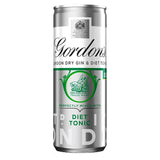 Gordon's Gin & Slimline Tonic Premixed Alcoholic Drink 250ml Can