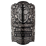 The Wanderer Zinfandel red wine bottle, imported from the UK