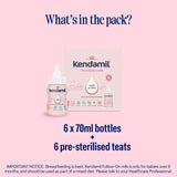 Kendamil Stage 1 First Infant Milk 6 x 70ml, UK version