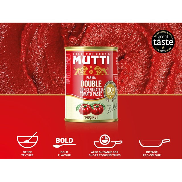 Mutti double concentrate tomato puree 140g, imported from the UK