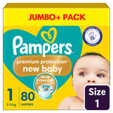 M&S Pampers New Baby Nappies Size 1 (2-5kg) Jumbo+ Pack- Buy online at McGrocer