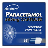 Galpharm Paracetamol 500mg Capsules 16 Pack, UK version