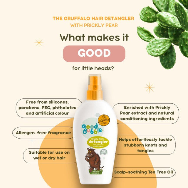 Good Bubble Gruffalo Grizzly Mane Hair Detangler Spray 150ml, UK version