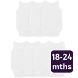 M&S M&S Baby Cotton Sleeveless Bodysuits White 18-24 Months- Buy online at McGrocer