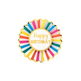 M&S Talking Tables Rainbow Birthday Badge Party Decoration 12cm- Buy online at McGrocer