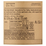 Trivento Golden Reserve Chardonnay white wine (British brand)