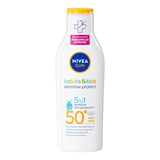 Nivea SUN Kids Sensitive Protect SPF 50+ sun lotion 200ml, imported from the UK