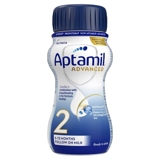 Aptamil Advanced 2 follow-on milk liquid 12 x 200ml - British product