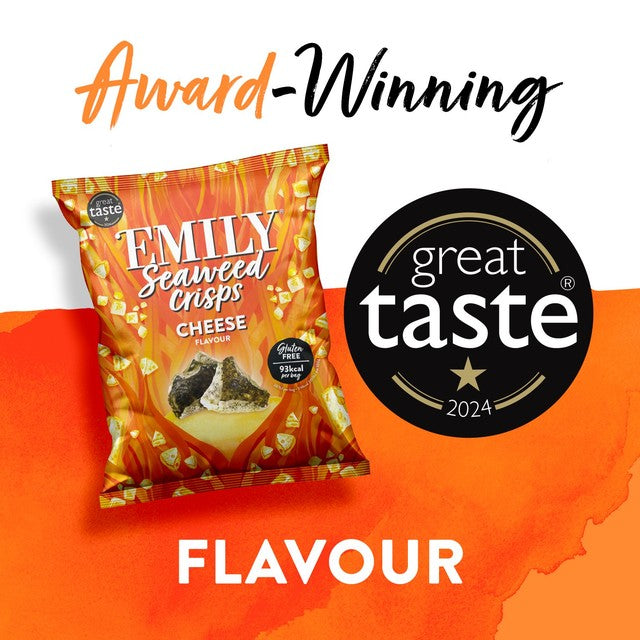 Emily seaweed crisps vegan cheese flavour 18g - British product