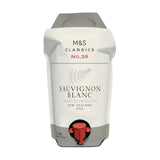M&S Sauvignon Blanc wine pouch 1.5L, imported from the UK