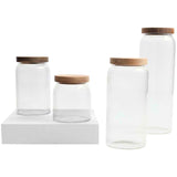 M&S medium ribbed glass storage jar, imported from the UK