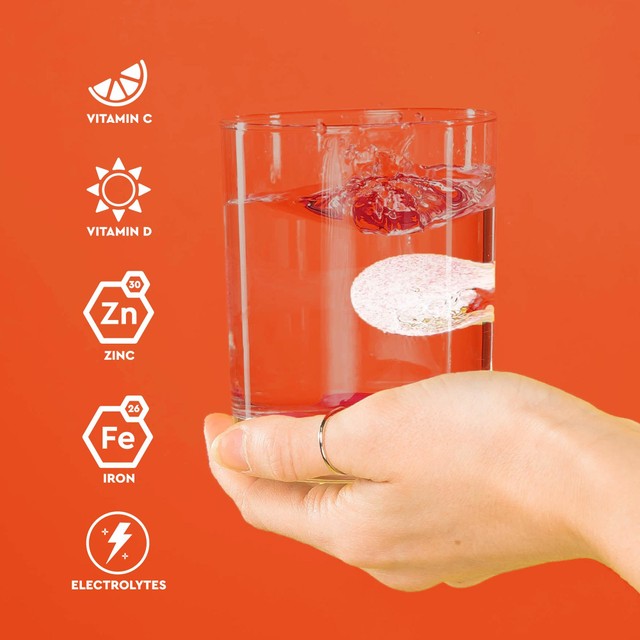 O.R.S orange electrolyte tablets 20 count, imported from the UK