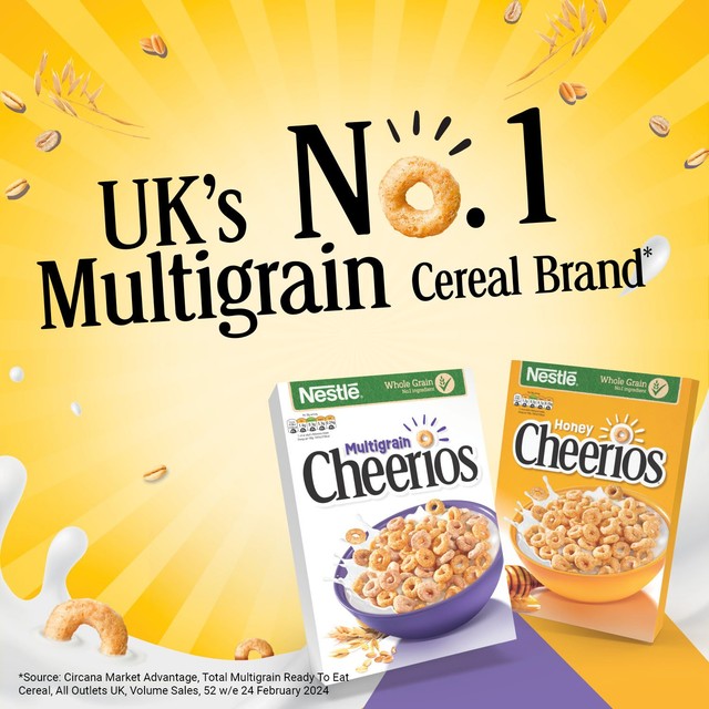 Nestle Cheerios multigrain breakfast cereal 390g - British product