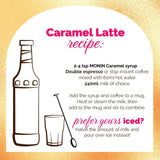 Monin Caramel Syrup 250ml, imported from the UK