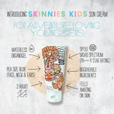 Skinnies kids vegan SPF 50 sunscreen 100ml (British brand)