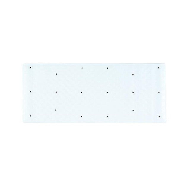 Aqualona Roman Rubber Bath Mat White 34cm x 74cm - British product