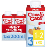 Cow & Gate toddler milk formula ready to feed 15x200ml multipack - British product