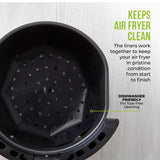 Tower air fryer liners pack of 2 black 28cm, UK version