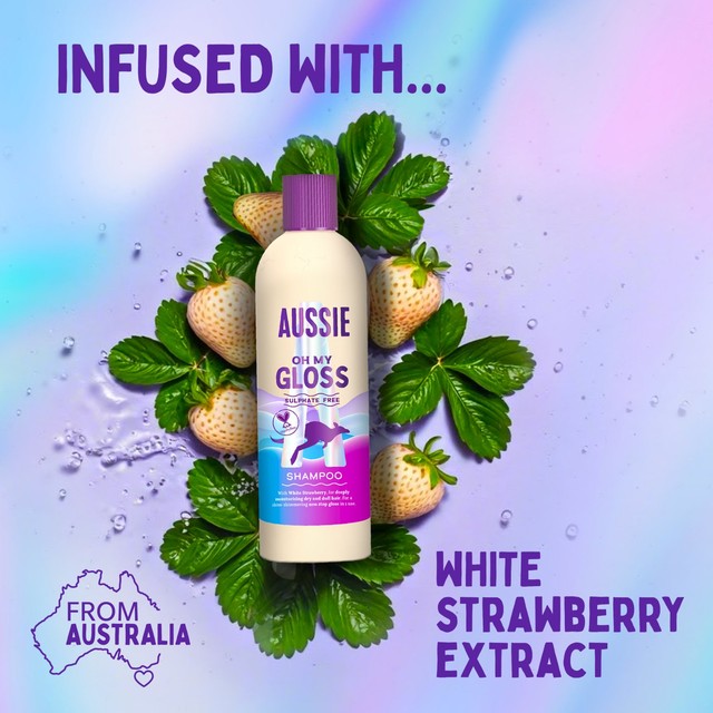 Aussie Oh My Gloss shampoo, imported from the UK