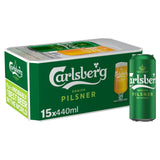 Carlsberg Pilsner Danish Lager 15 x 440ml cans - British product