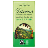 Divine dark chocolate with mint crisp 90g - British product