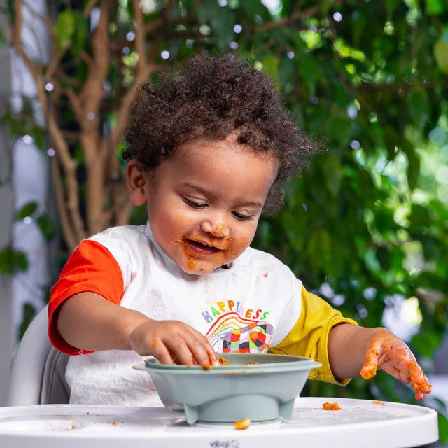 Vital Baby Nourish Power Suction Bowl natural moss (British brand)