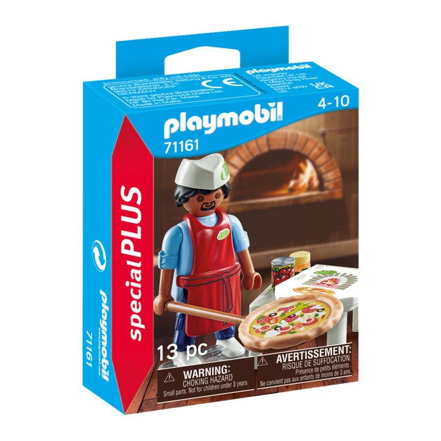 Playmobil Special Plus Pizza Chef toy, imported from the UK