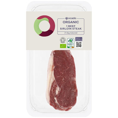 Ocado Organic Beef Sirloin Steak 225g