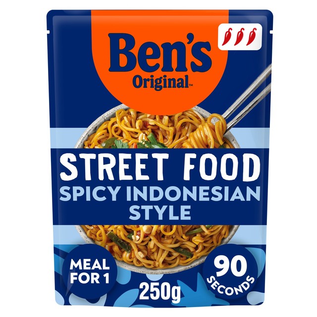 Ben's Original Spicy Indonesian Style microwave noodles 250g - British product