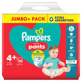 Pampers Baby Dry Nappy Pants Extra Absorption Size 4+, imported from the UK