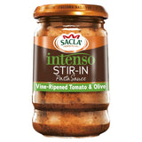Sacla Tomato and Olive stir-in sauce 190g jar (British brand)