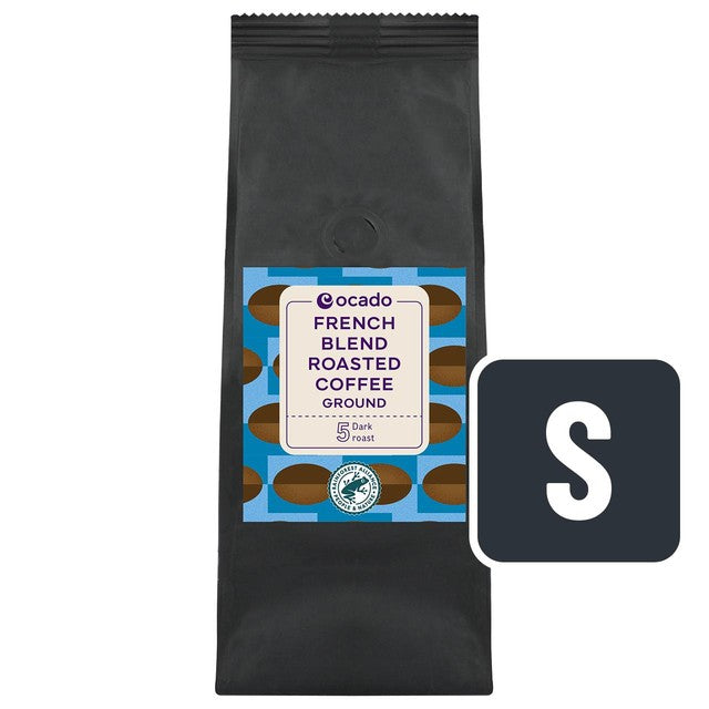 Ocado French Blend roasted ground coffee 227g, imported from the UK