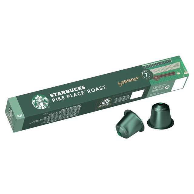 Starbucks Pike Place Lungo coffee capsules 10 count (British brand)