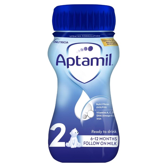Aptamil 2 Follow On Milk ready to feed 12x200ml - British product