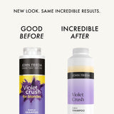 John Frieda Violet Crush purple shampoo for blonde hair, imported from the UK
