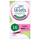 M&S Lil-Lets Organic Non-Applicator Super Tampons 16 Pack- Buy online at McGrocer