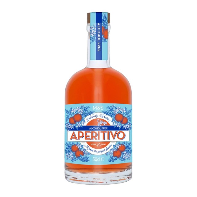 M&S Low Alcohol Aperitivo 50cl, imported from the UK