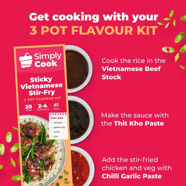 Simply Cook Sticky Vietnamese stir fry kit 85g (British brand)