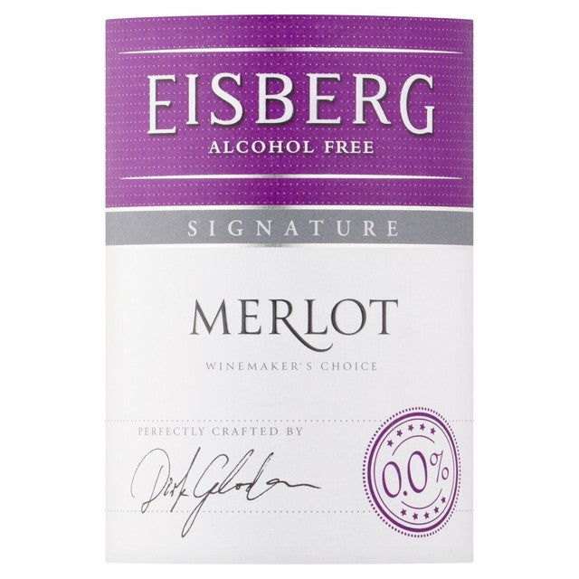 Eisberg Signature Merlot alcohol-free wine 75cl - British product