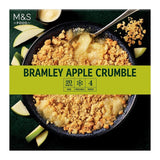 M&S M&S Bramley Apple Crumble Dessert 500g- Buy online at McGrocer
