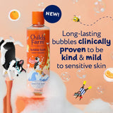 Childs Farm Sweet Orange Bubble Bath, imported from the UK