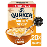M&S Quaker Oat So Simple Golden Syrup Porridge Sachets Family Pack 20 per pack- Buy online at McGrocer