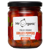 Mr Organic grilled peppers antipasti 190g, imported from the UK