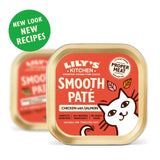Lily's Kitchen cat food pate chicken and salmon, imported from the UK